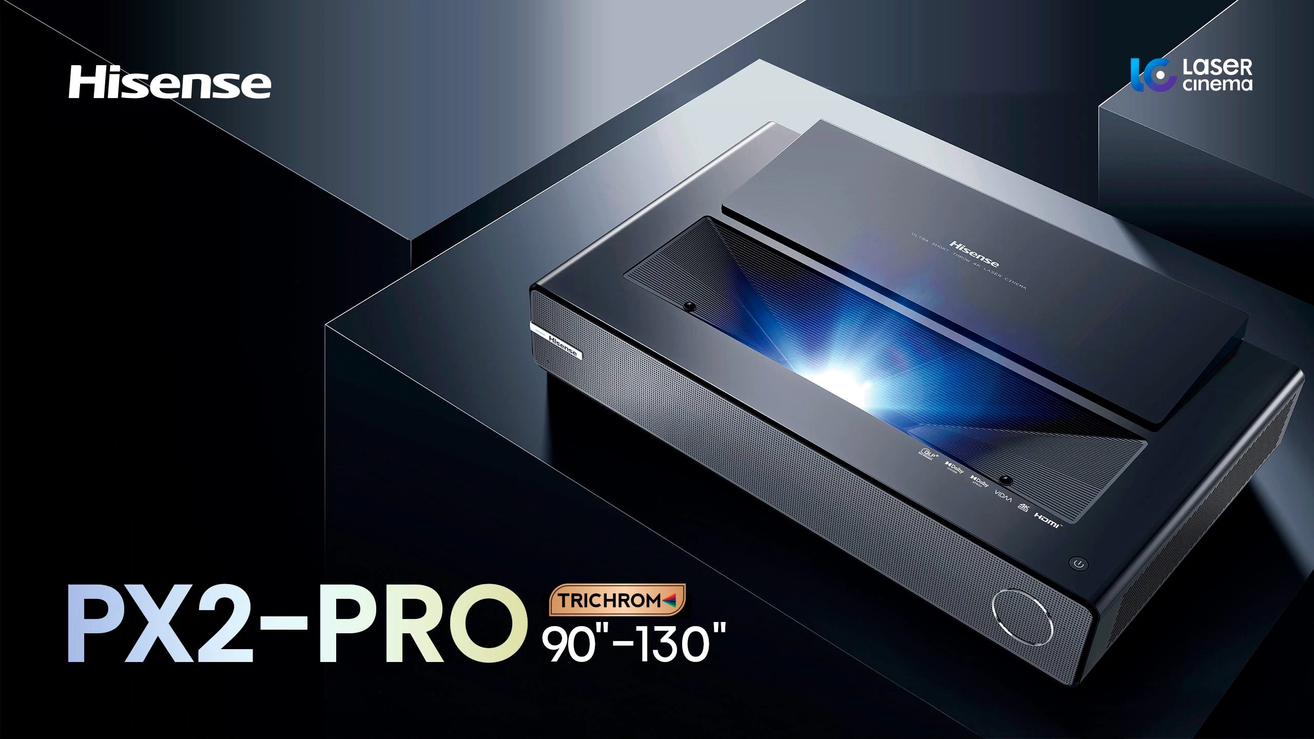 Hisense PX2-PRO Trichrom Laser-TV (2700 lm, 3000:1, 3840 x 2160 px)