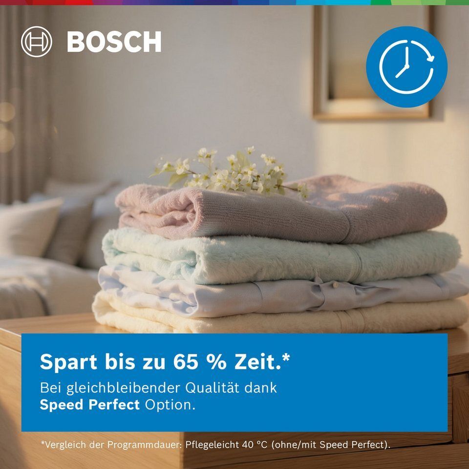BOSCH Waschmaschine WUU28T48, 8 kg, 1400 U/min, unterbaufähig,Speed Perfect, Hyg