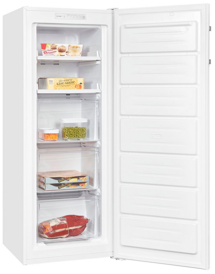 exquisit Gefrierschrank GS231-NF-H-040D weiss, 143 cm hoch, 54 cm breit, 4*-Gefr