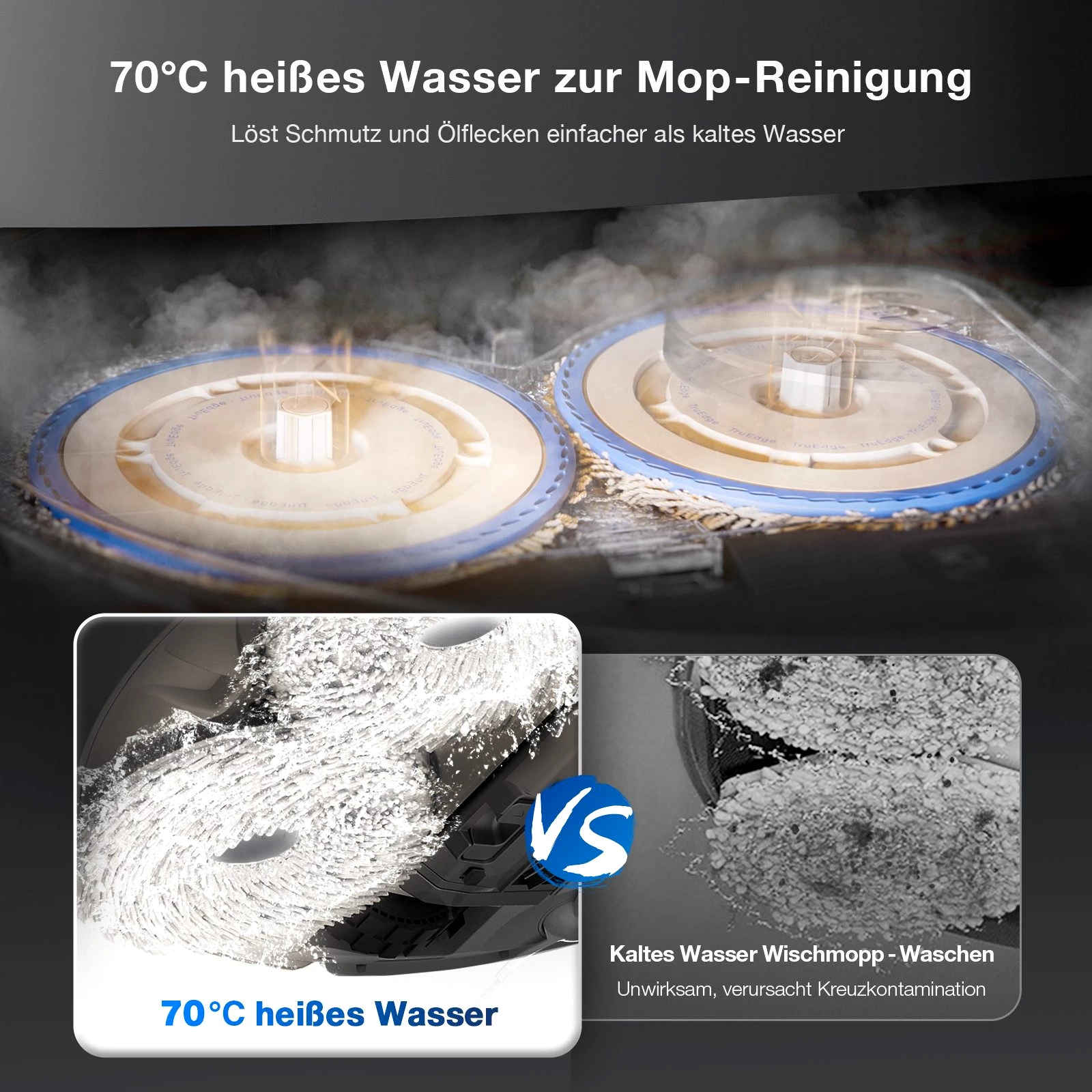 ECOVACS Nass-Trocken-Saugroboter T30S COMBO COMPLETE 2 in 1, Saugroboter und Akkustaubsauger