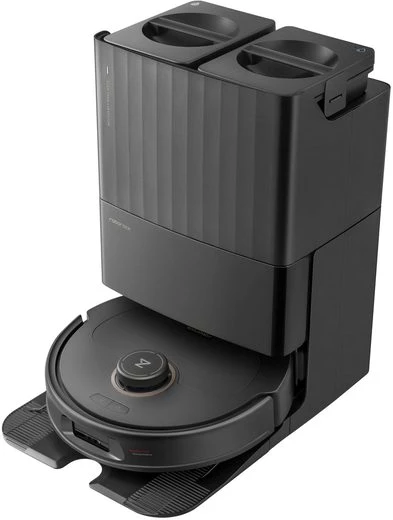 Roborock Nass-Trocken-Saugroboter Roborock QREVO MaxV Black, FlexiArm Design, 7.000 PA HyperForce
