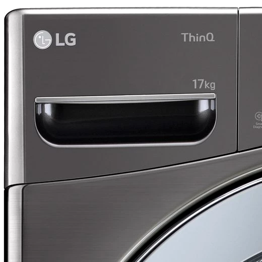 LG Waschmaschine Big Capacity F11WM17TS2B, 17 kg, 1000 U/min, AquaStop-System, Wäsche nachlegen
