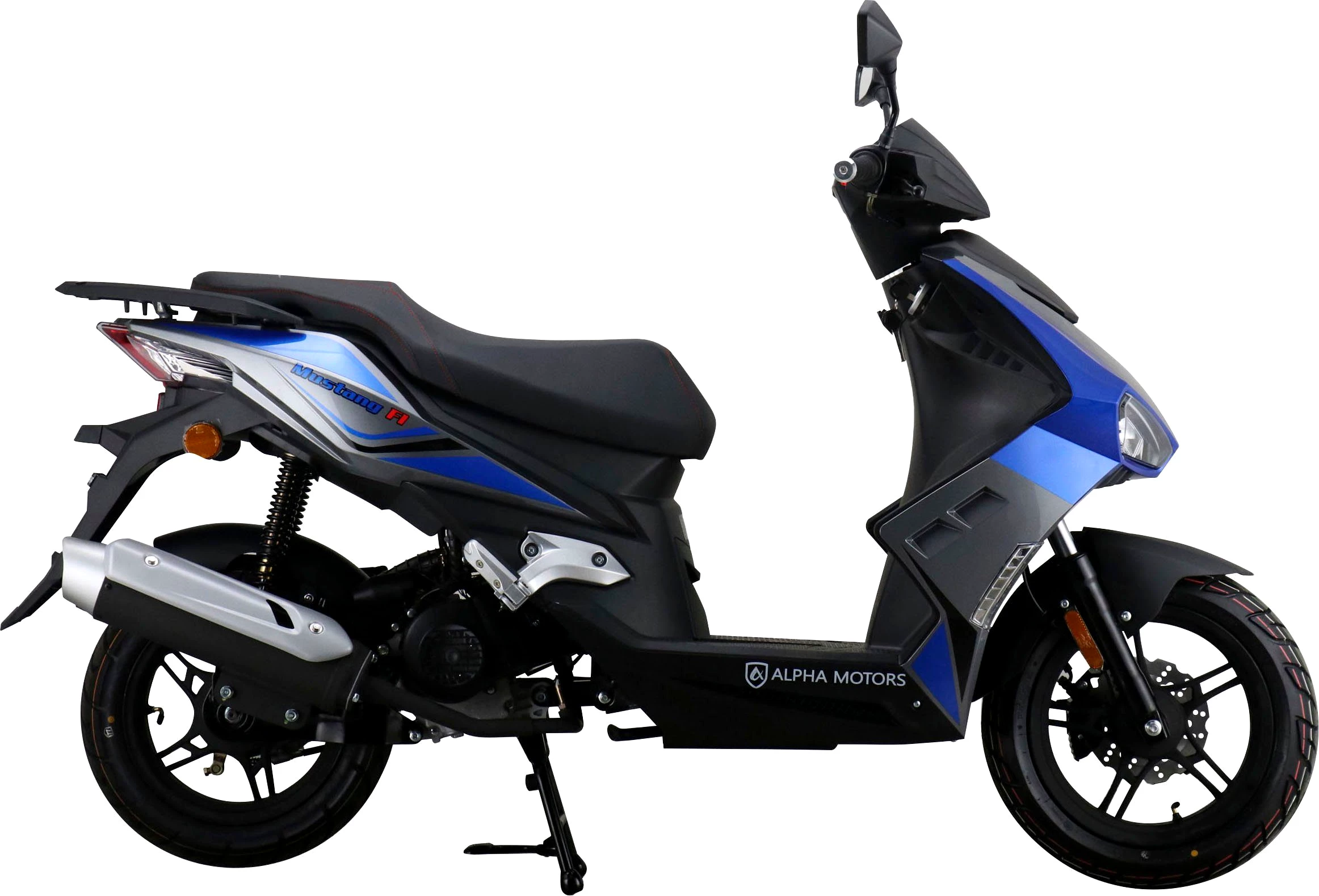 ALPHA MOTORS Motorroller Mustang FI 50 ccm, 25 km/h, Euro 5, mit USB-Anschluss und Lenkerschloss