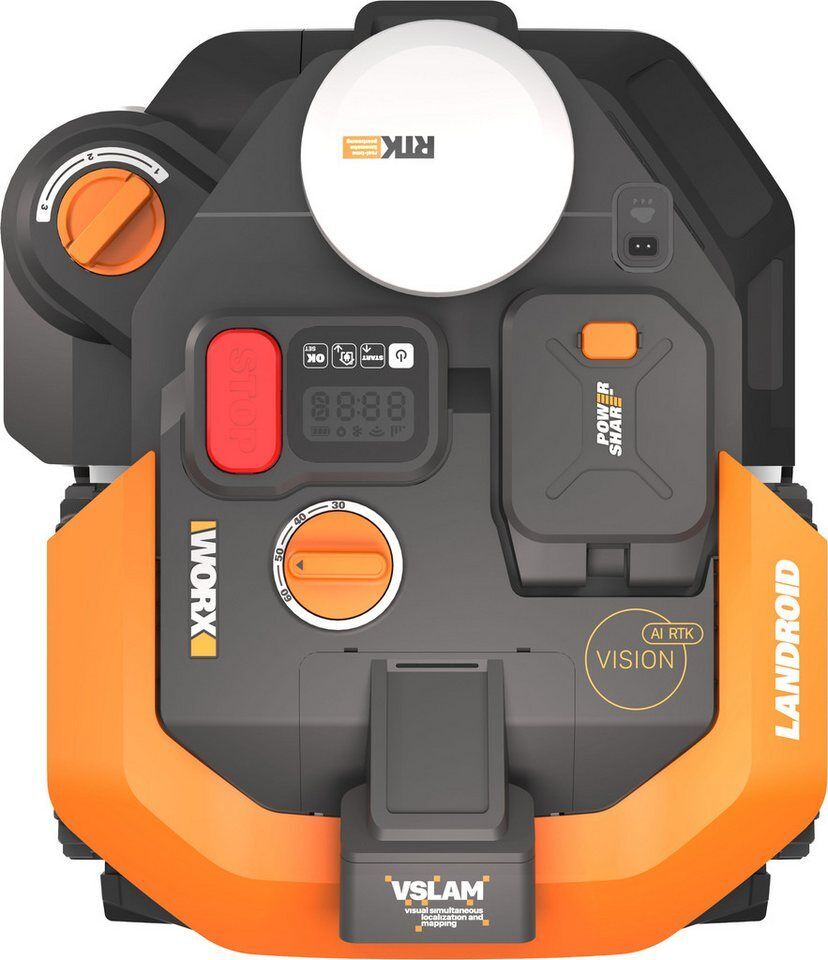 Worx Rasenmähroboter Landroid Vision Cloud WR308E 2WD ohne Begrenzungskabel, Aut