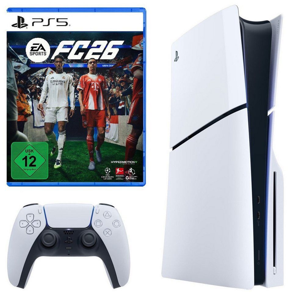 Playstation PlayStation 5 Slim Konsole + EA SPORTS FC 26 Bundle Set 1TB (Bundle)