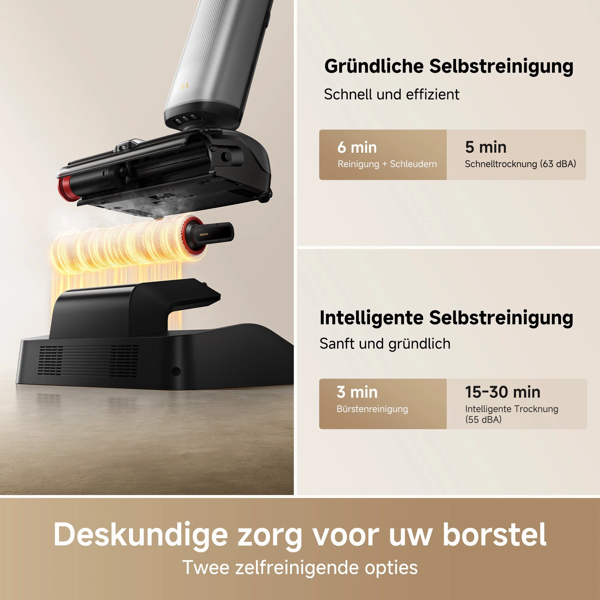 Dreame Nass-Trocken-Sauger MOVA X4 Pro, 450 W, 20.000Pa Saugkraft