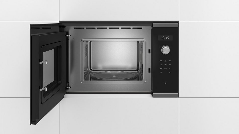 BOSCH Einbau-Mikrowelle BFL524MS0, Mikrowelle, 20 l, 7 Automatikprogramme & einf
