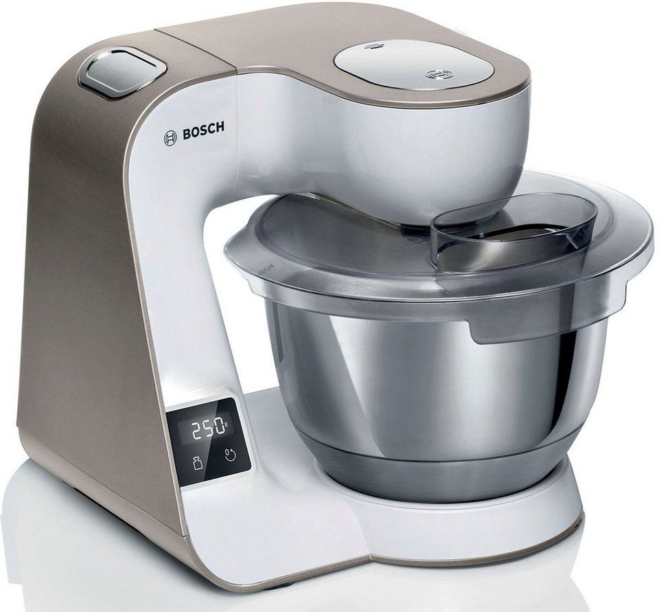 BOSCH Küchenmaschine Serie 4 MUM5XW40, integr. Waage, Durchlaufschnitzler, weiß/