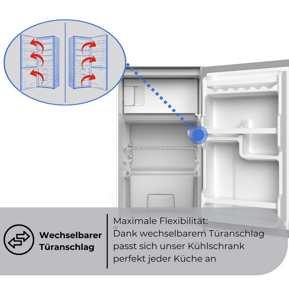 PKM Kühl-/Gefrierkombination KS85.3EUB, 82.50 cm hoch, 48 cm breit