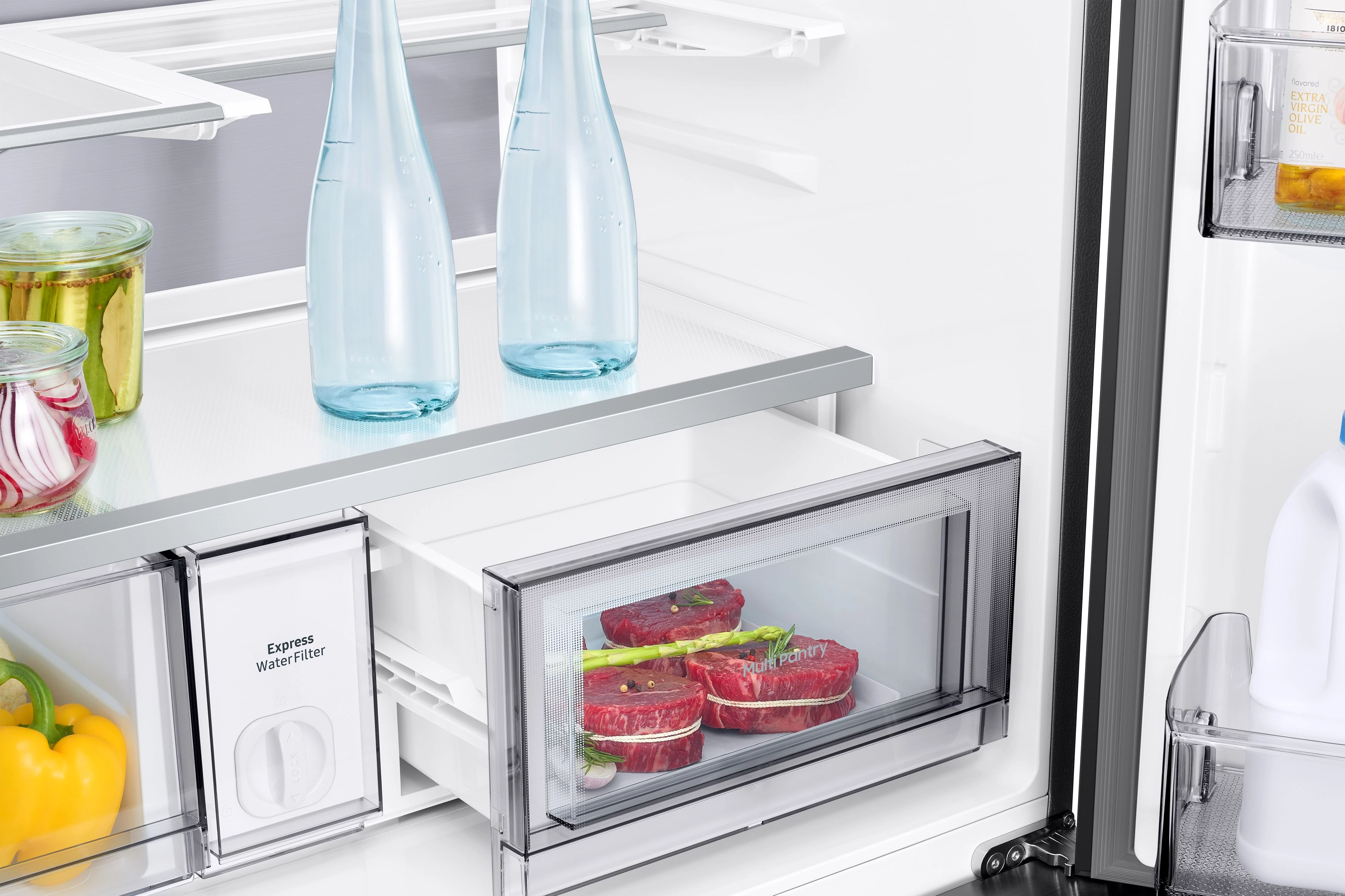 Samsung French Door RM94F RM90F67CECEF, 185,3 cm hoch, 91,2 cm breit