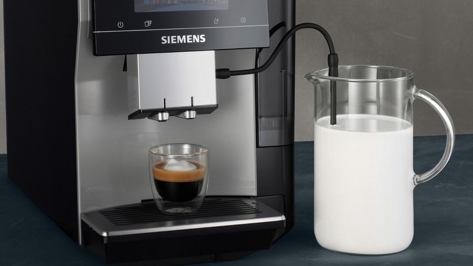 SIEMENS Kaffeevollautomat EQ700 classic TP715D47, Cold Brew, intuitives 5" TFT-D