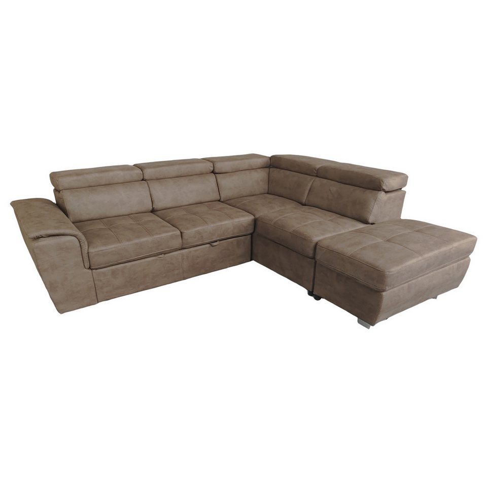 HTI-Living Ecksofa Ecksofa Sandy mit Ottomane rechts, Stück 1 Teile, Polsterecke