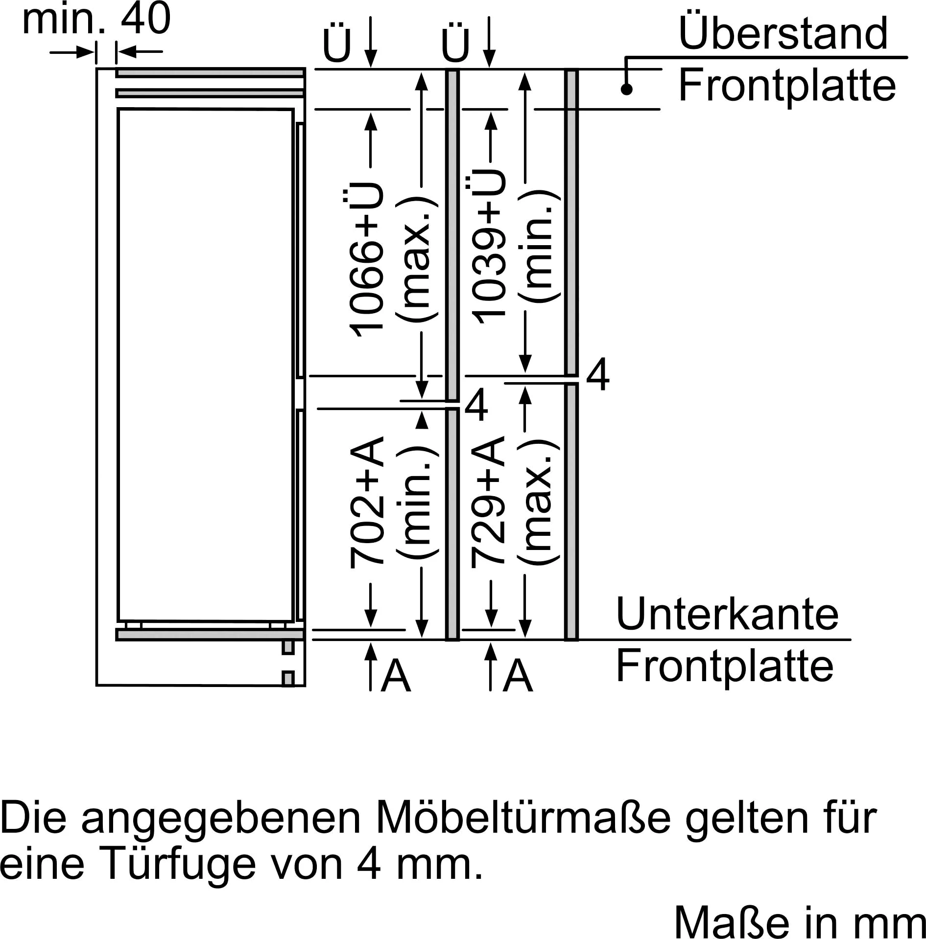 NEFF Einbaukühlgefrierkombination N 30 KI7861FE0, 177,2 cm hoch, 54,1 cm breit