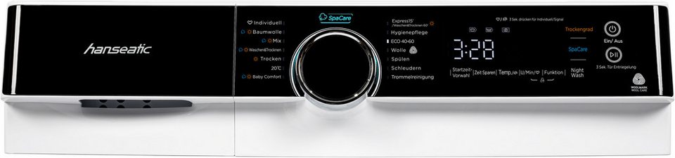 Hanseatic Waschtrockner HWDK86AD, 8 kg, 6 kg, 1400 U/min