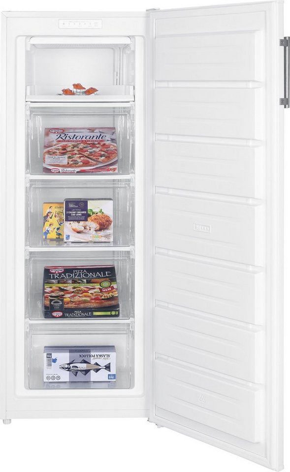 Hanseatic Gefrierschrank HGS14355DW, 142,6 cm hoch, 54,4 cm breit, QuickFreeze