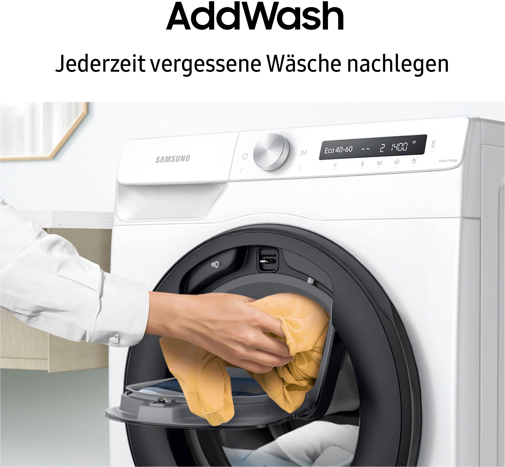 Samsung Waschmaschine WW90T554ATT, 9 kg, 1400 U/min