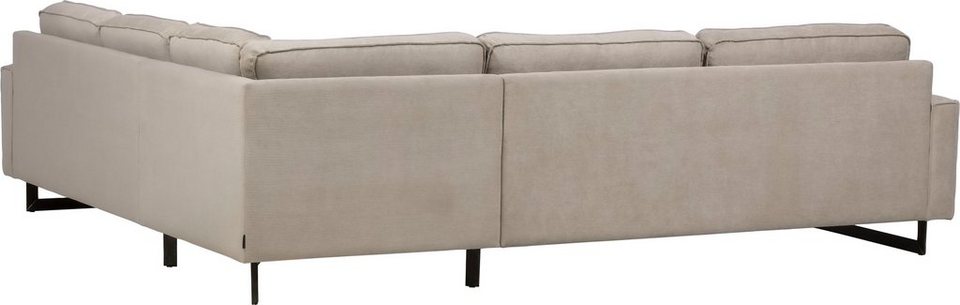 Home affaire Ecksofa Pinto, XXL, 250/290 cm, langer Schenkel, Ottomane, Cord, Ch
