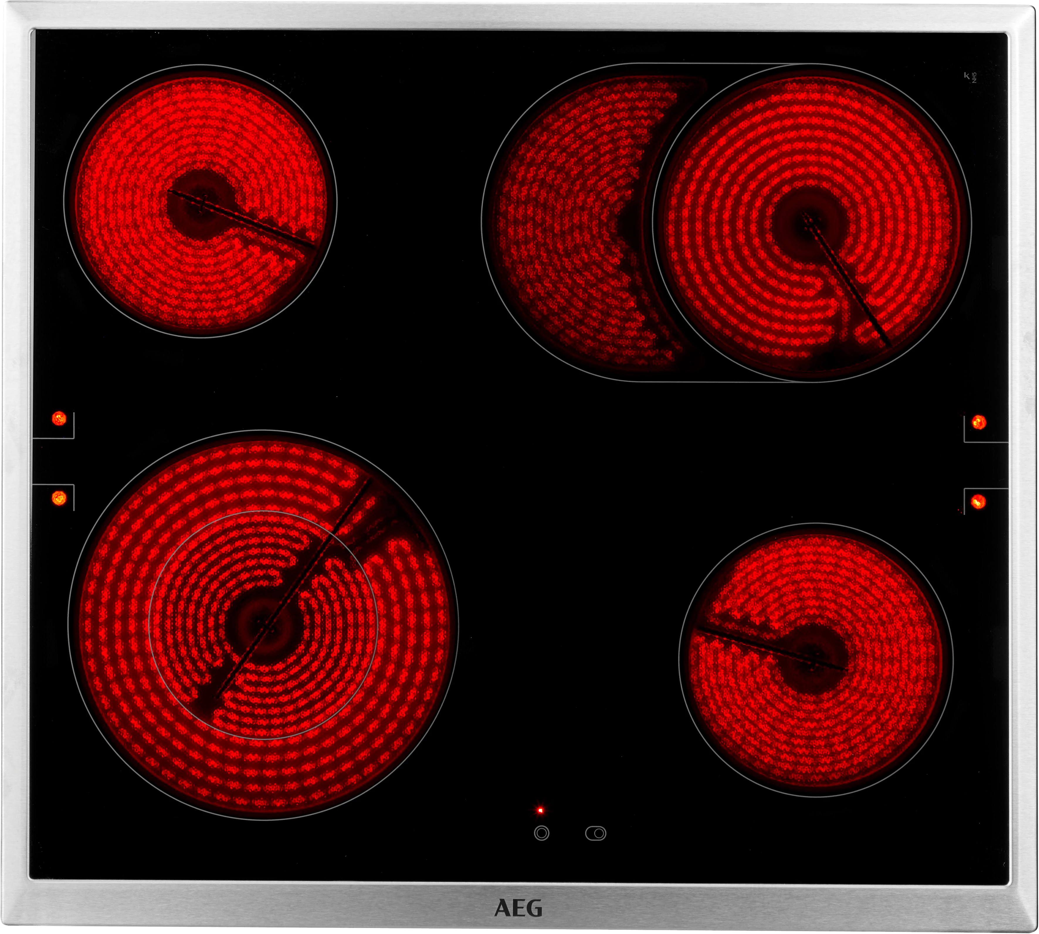AEG Elektro-Herd-Set Serie 5000 HH24HSB, Aqua Clean, Multilevel Cooking