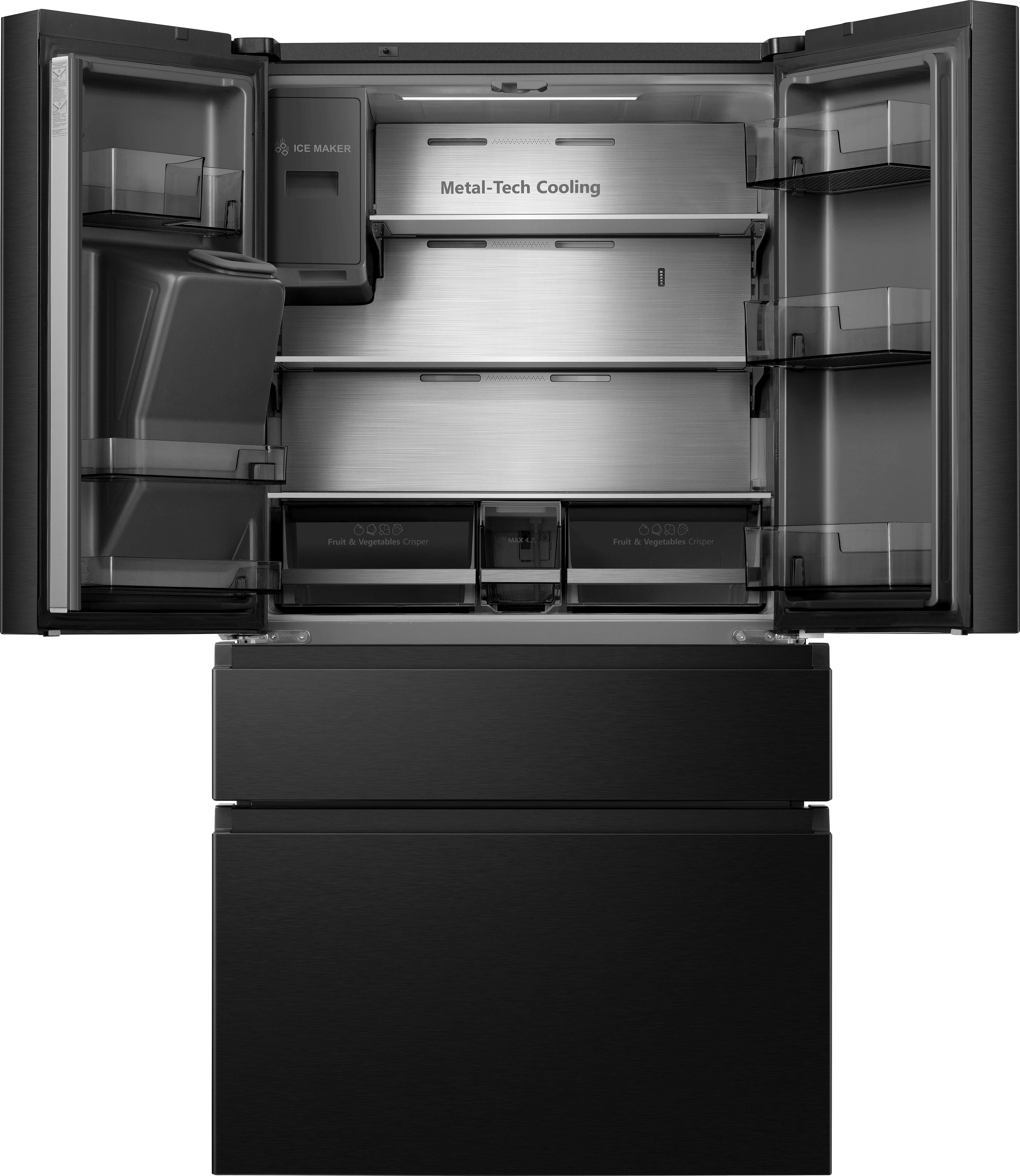 Hisense French Door RF728N4SBFE, 178,5 cm hoch, 91,4 cm breit