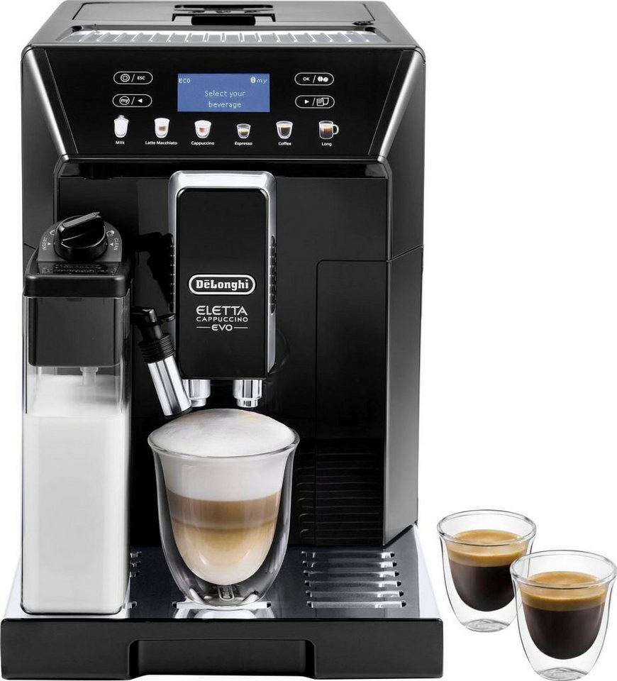 De'Longhi Kaffeevollautomat Eletta Evo ECAM46.860.B - Espresso, (Long) Coffee, C