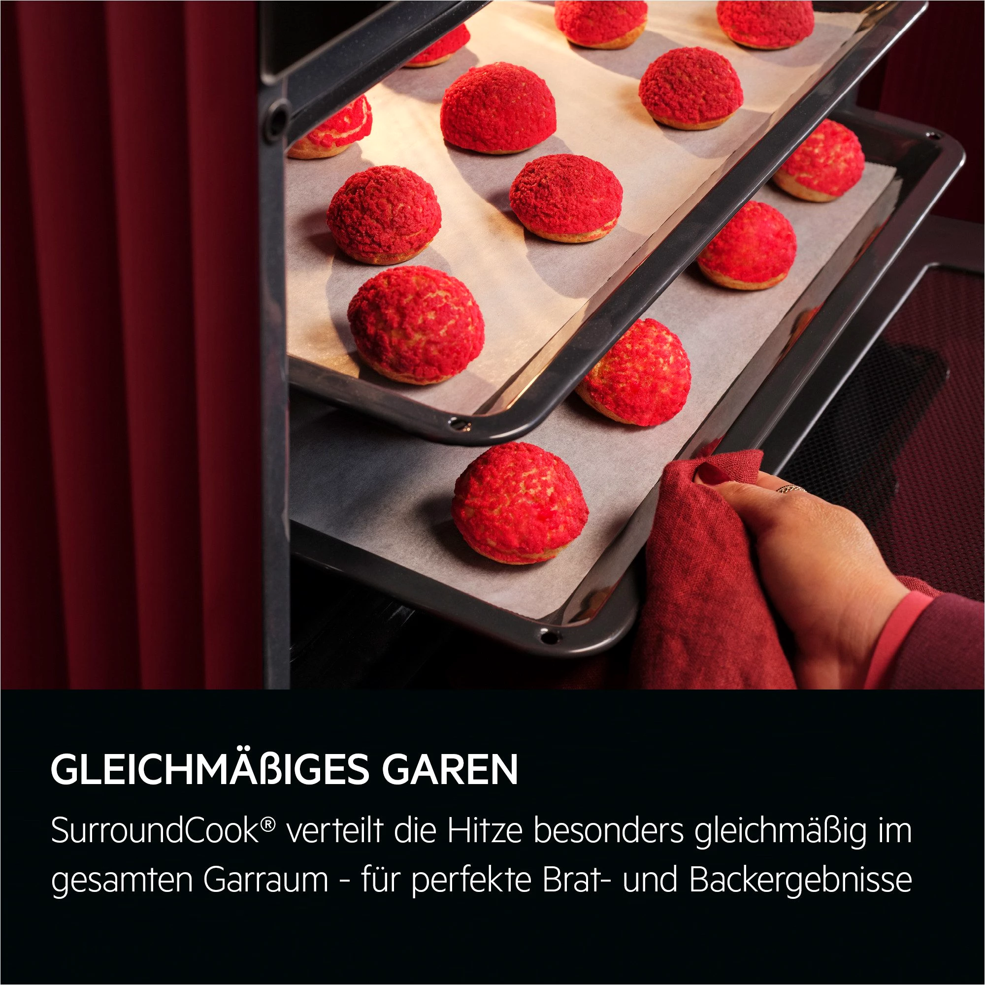 AEG Backofen-Set HH24BSISML, mit 1-fach-Teleskopauszug, Aqua Clean