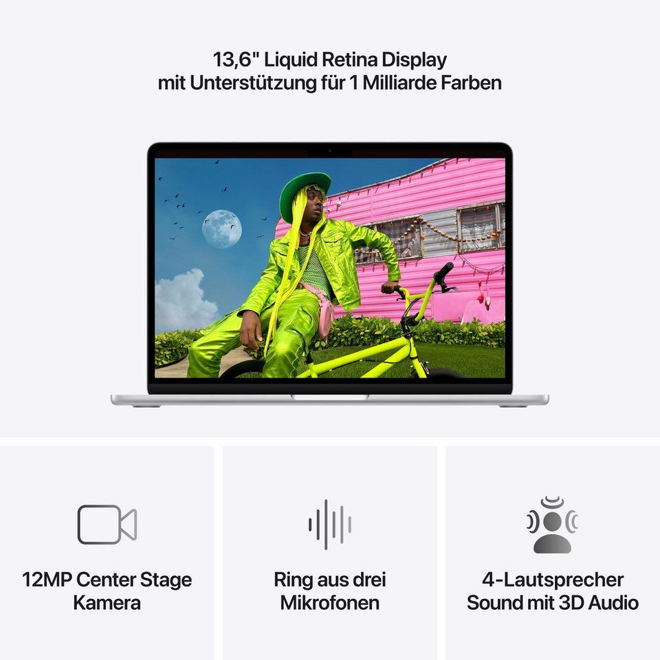 Apple 13-inch MacBook Air Notebook (34,46 cm/13,6 Zoll, Apple M5, 8-Core GPU, 51
