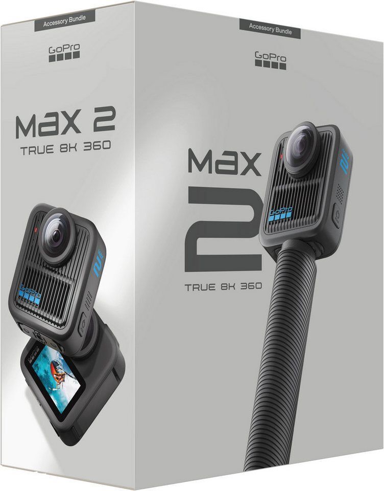 GoPro MAX2 Accessory Hard Bundle 360°-Kamera (8K, Bluetooth, WLAN (Wi-Fi)