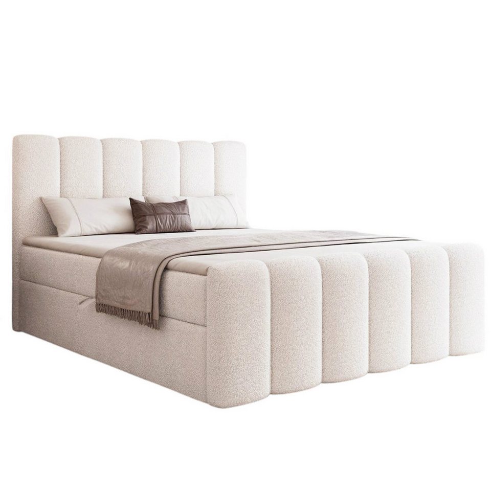 Compleo Boxbett BUBBLE, Wolkenbett, Bequem, Bonell, Topper, Doppelbett gepolster