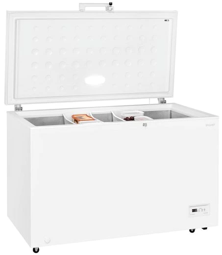 exquisit Gefriertruhe GT400-HE-041E weiss, 130 cm breit, 371 l, mit Türschloss