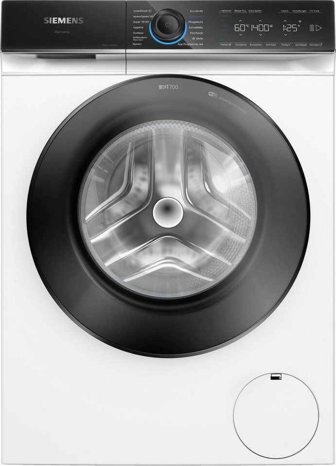 SIEMENS Waschmaschine iQ700 WG44B20Z0, 9 kg, 1400 U/min, Made in Germany, Knitte