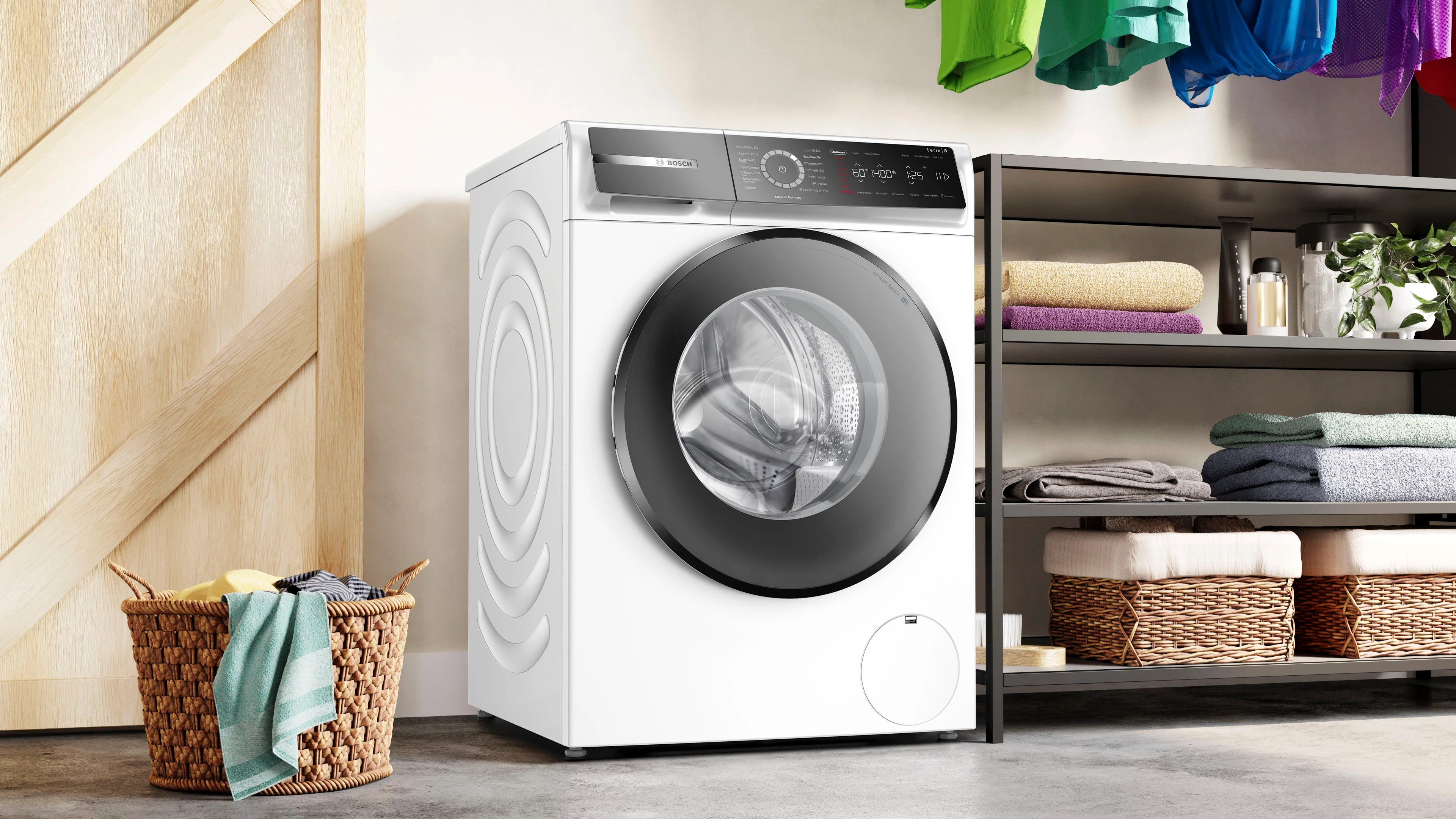 BOSCH Waschmaschine Serie 8 WGB244010, 9 kg, 1400 U/min