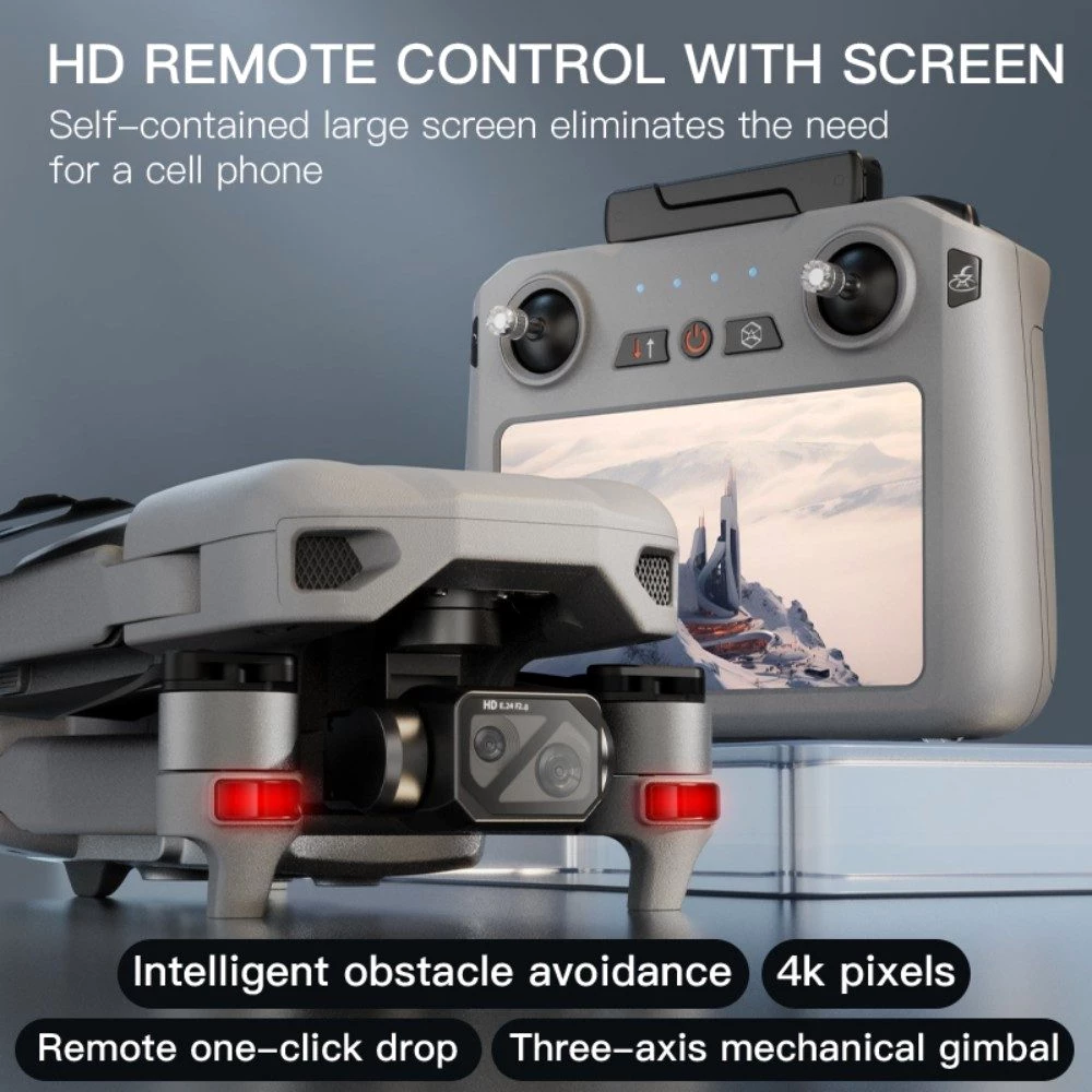 POPOLIC Drohne/Camcorder mit HD 4k Kamera, GPS-Ortung Drohne (4K HD
