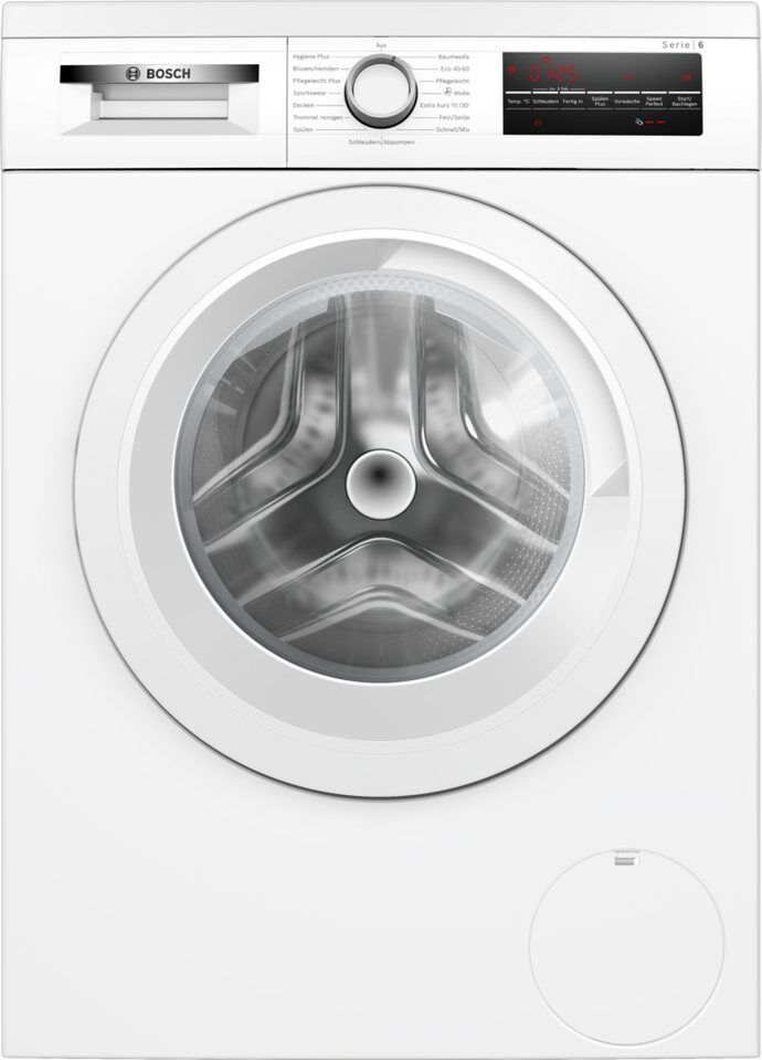 BOSCH Waschmaschine Serie 6 WUU28T22, 9 kg, 1400 U/min, Unterbaufähig, Speed Per