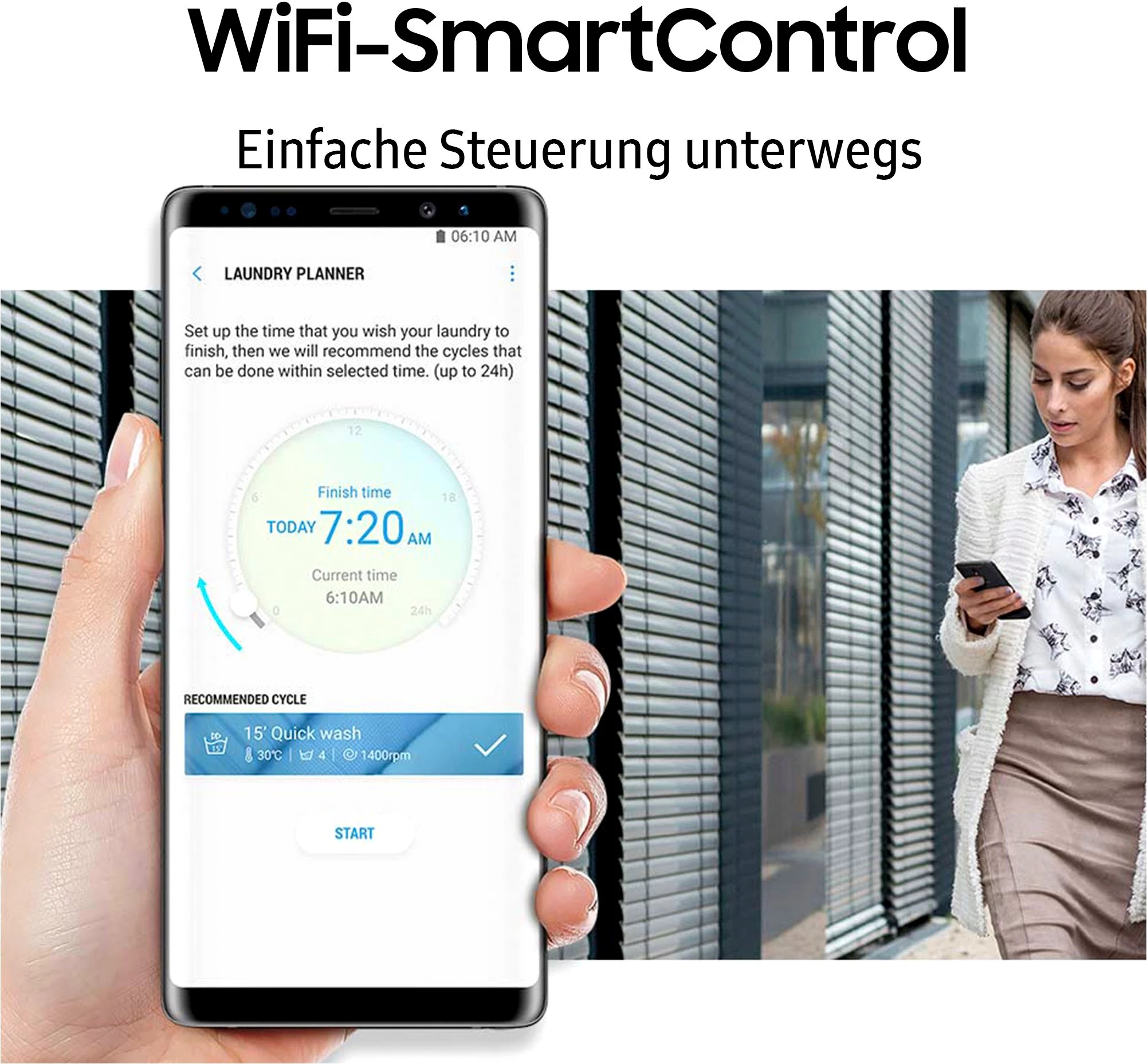 Samsung Waschmaschine WW90T554AAE, 9 kg, 1400 U/min, AddWash, WiFi SmartControl
