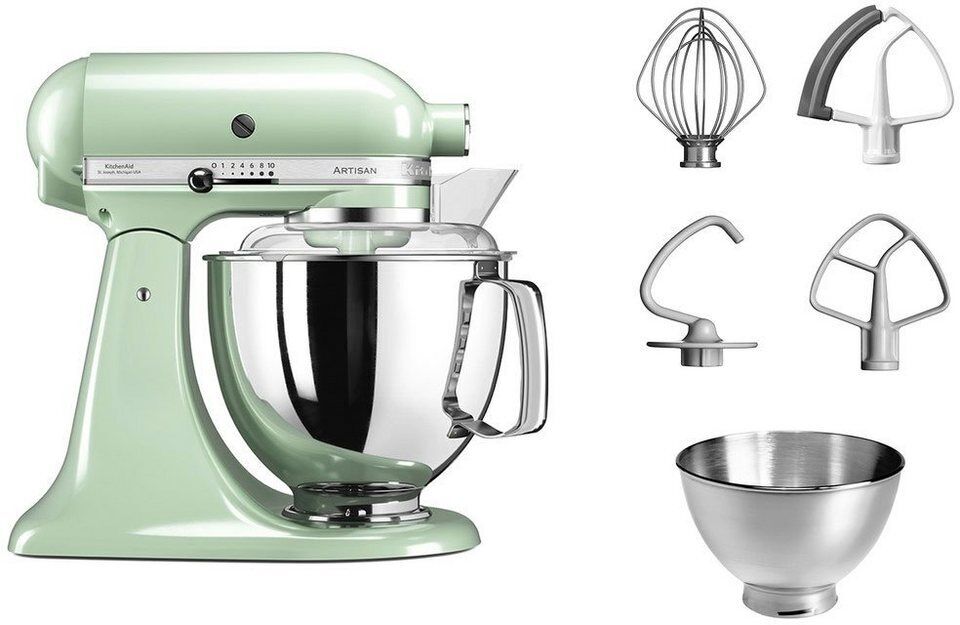 KitchenAid Küchenmaschine 5KSM175PSEPT PISTAZIE, 300 W, 4,8 l Schüssel, mit Zube