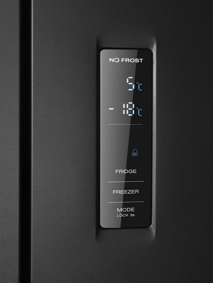 Hanseatic Multi Door HCDB18080DWDBI, 180 cm hoch, 79 cm breit, NoFrost, Wassersp