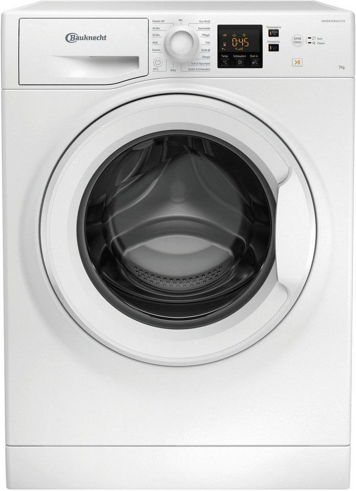 BAUKNECHT Waschmaschine WBP 714A, 7 kg, 1400 U/min, Kurz 45' – saubere Wäsche be