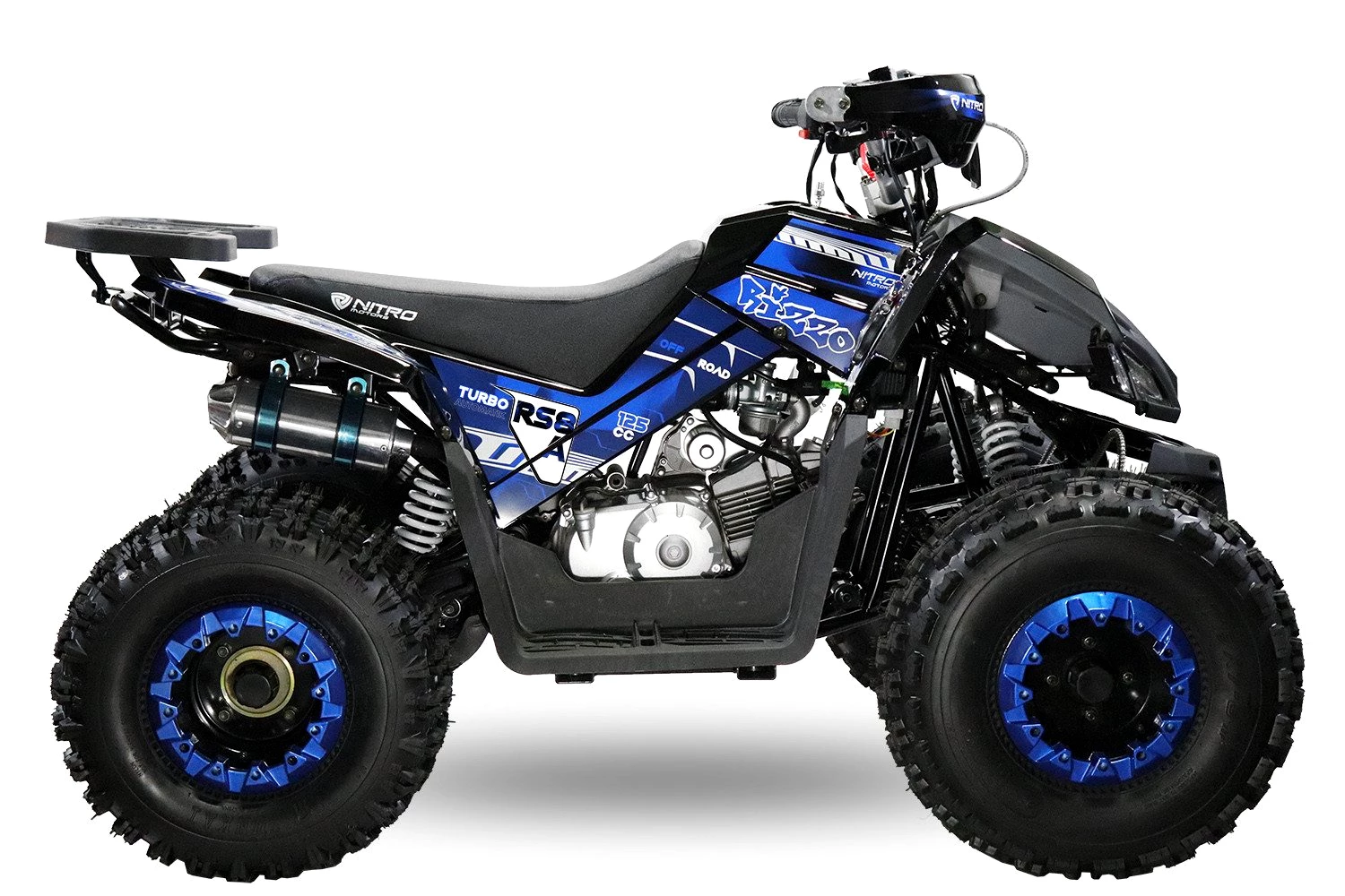 NITRO MOTORS Quad 125cc midi Kinder Quad Rizzo RS8-A Platin Kinderquad 125,00 ccm, 50 km/h