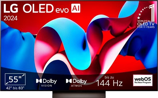 LG OLED55C47LA OLED-Fernseher (139 cm/55 Zoll, 4K Ultra HD, Smart-TV)