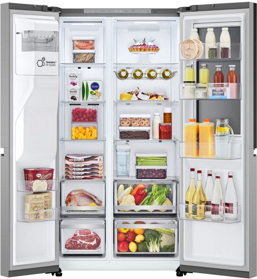 LG Side-by-Side GSXE81PYBD, 179 cm hoch, 91,3 cm breit
