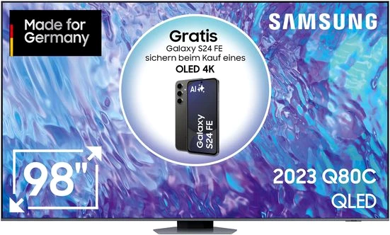 Samsung GQ98Q80CAT LED-Fernseher (247 cm/98 Zoll, Smart-TV)