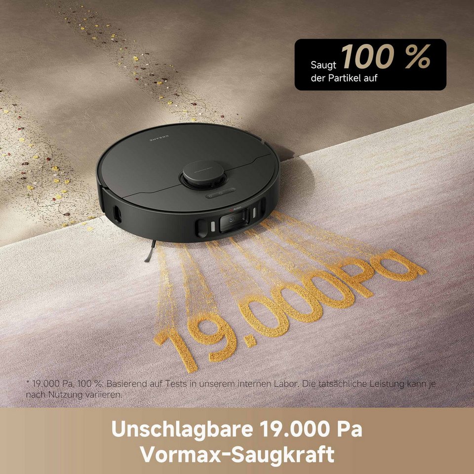Dreame Saugroboter L40 Ultra AE, Mit Wischfunktion, 600 W, mit Beutel, 19.000Pa
