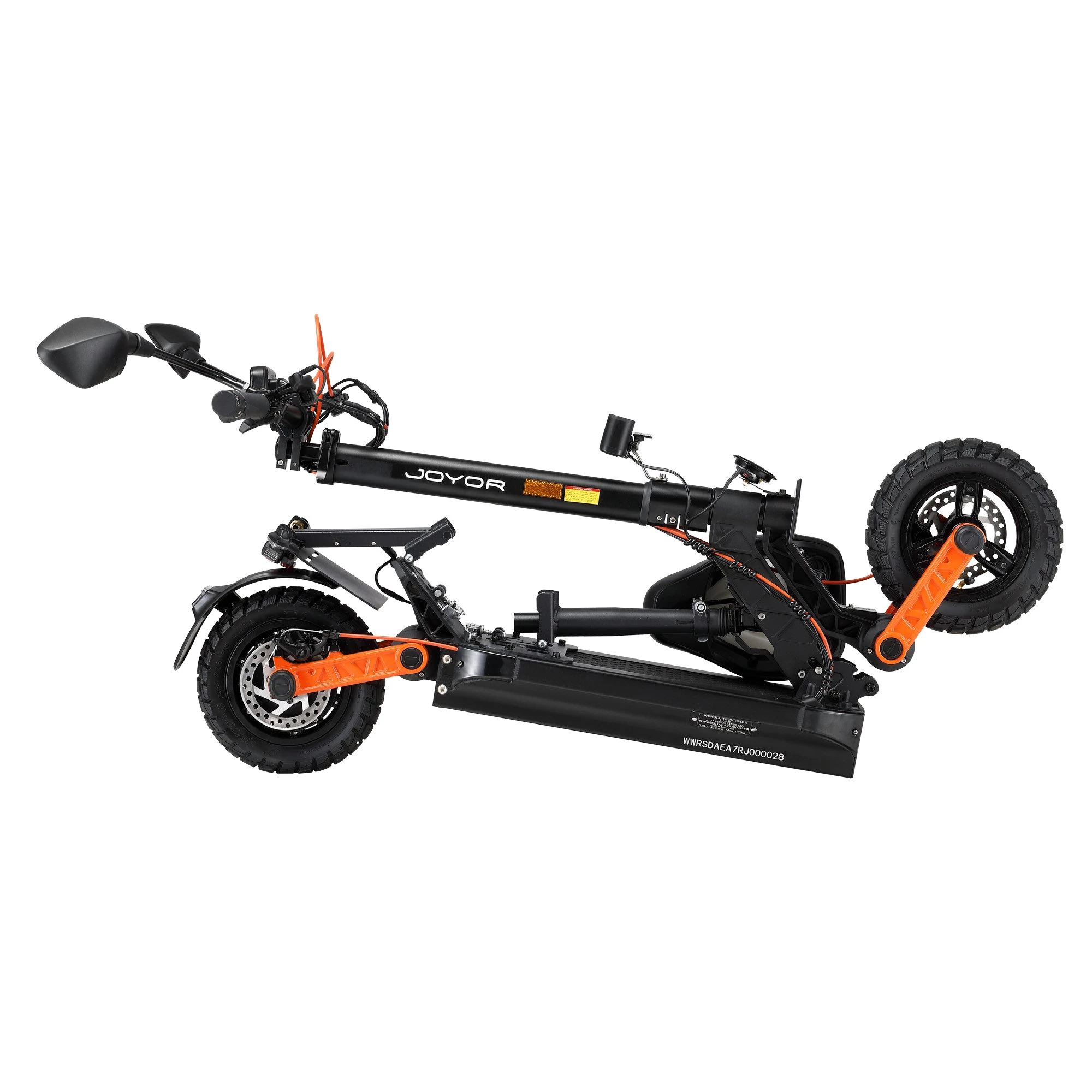 JOYOR E-Mofaroller S8E Elektroroller mit Straßenzulassung Sitz 45 km/h klappbar offroad, 45 km/h