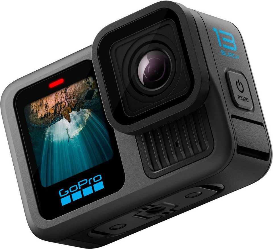 GoPro HERO13 Black + Zubehör-Bundle Action Cam (5,3K, Bluetooth, WLAN (Wi-Fi)