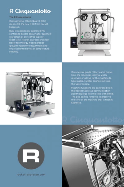 Rocket Espresso R Cinquantotto Siebträgermaschine