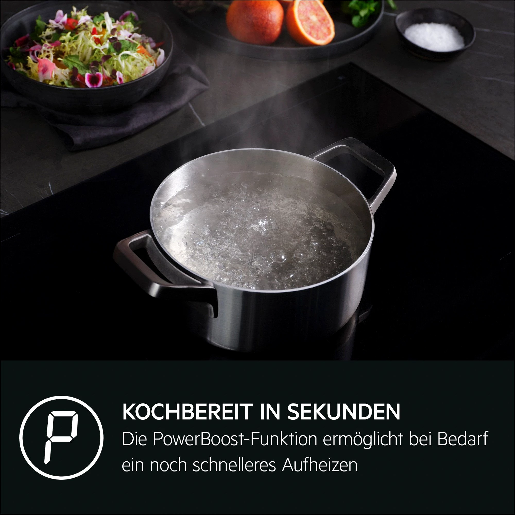 AEG Backofen-Set HH24BSISML, mit 1-fach-Teleskopauszug, Aqua Clean
