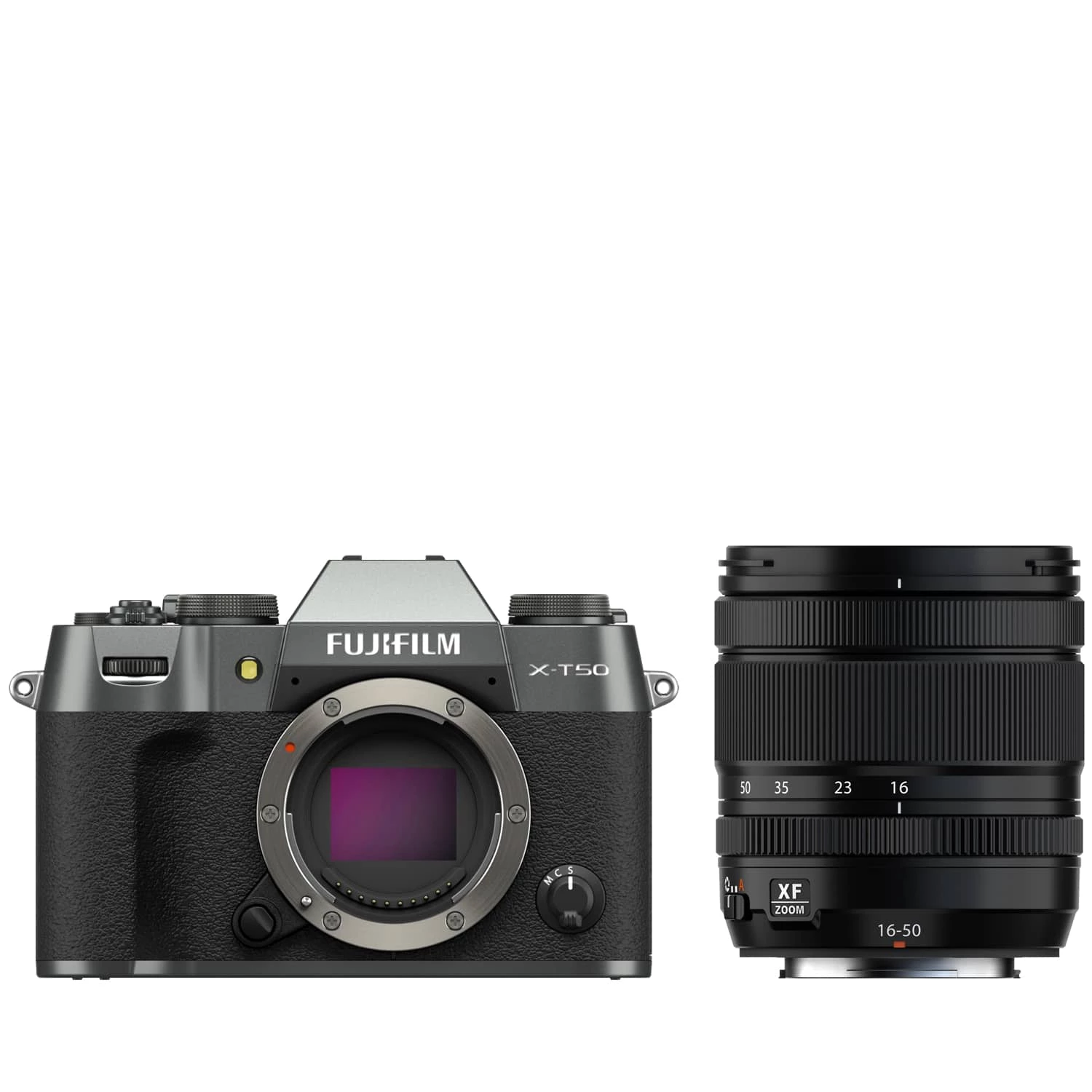 Fujifilm X-T50 mit FUJINON XF 16-50mm F2.8-4.8 R LM WR anthrazit 