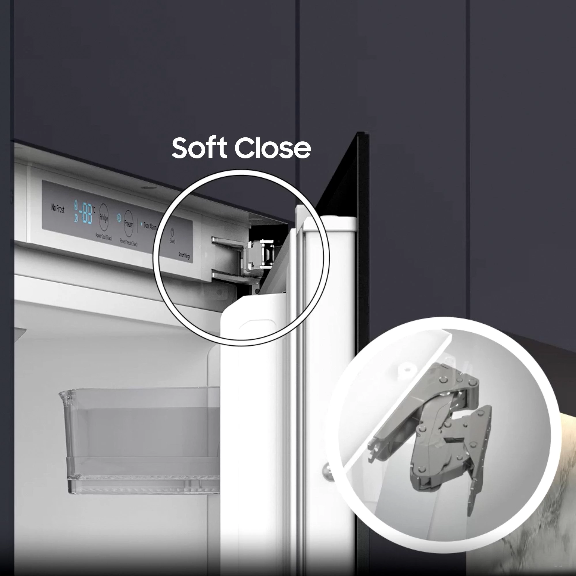 Samsung Einbaugefrierschrank BRZ22610EWW/EG, 177,5 cm hoch, 54 cm breit