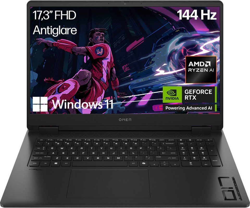 HP Omen 17-db1271ng Gaming-Notebook (43,94 cm/17,3 Zoll, AMD Ryzen™ AI 7 350, Ge