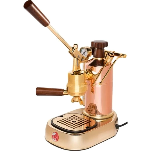 La Pavoni Siebträgermaschine Professional Rame Gold